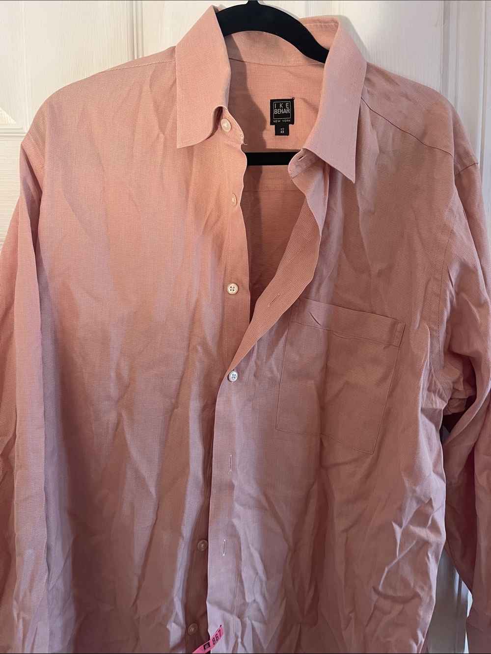 Ike Behar Men's Button-Down Dress Shirt - Dusty Rose